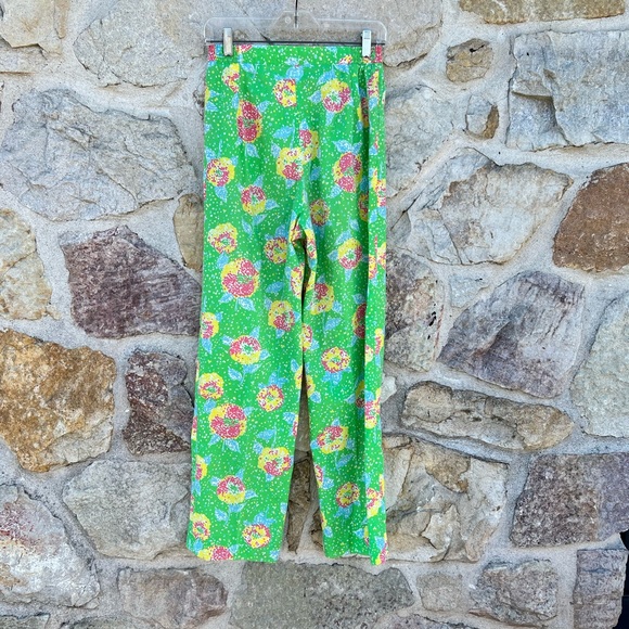 Vintage Gordon of Philadelphia spring green printed straight leg pants. - Picture 5 of 5